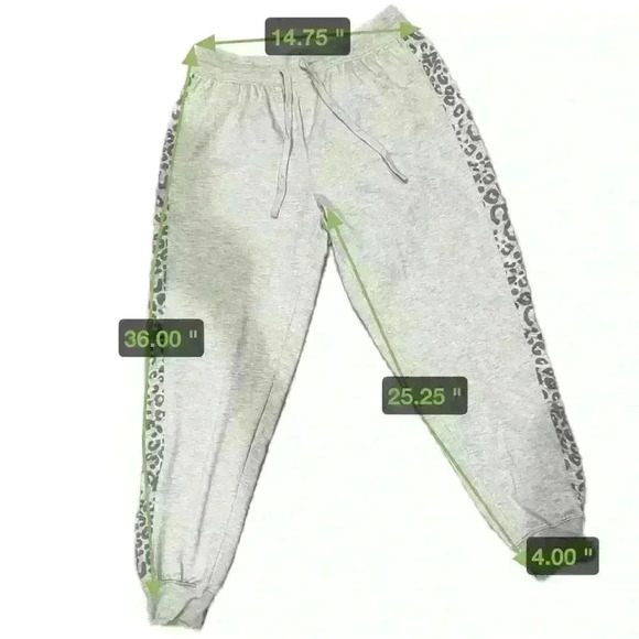 Splendid Leopard Print Jogger Set, Size S - Picture 7 of 9